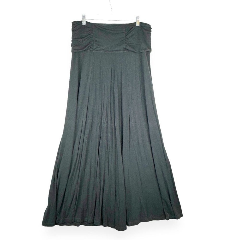 Ruby Ribbon Black Strapless Maxi Dress Plus Size 2XL Womens Slimming Sundress - Picture 8 of 11